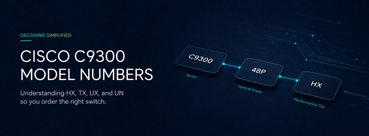 Decoding Cisco C9300 Model Numbers: What HX, TX, UX, and UN Actually Mean