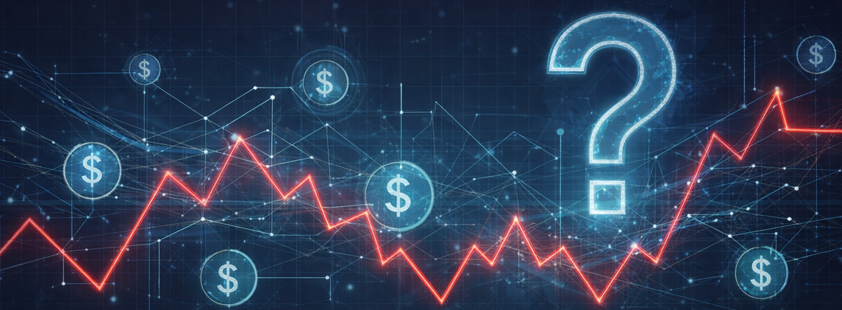 Why enterprise networking costs are becoming less predictable in 2026 illustrated with fluctuating cost graph and network infrastructure visualization