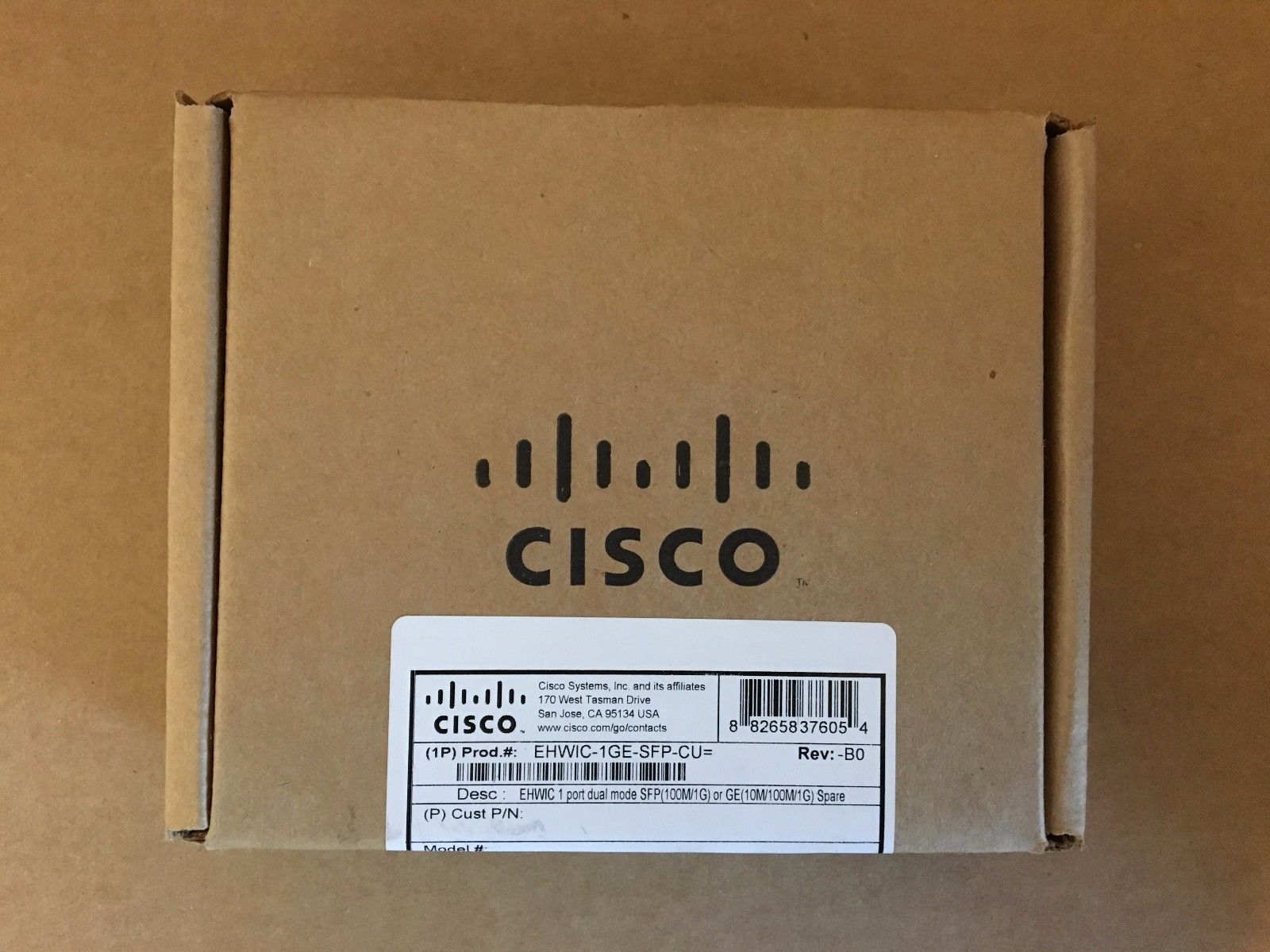 Cisco EHWIC-1GE-SFP-CU Gig Ethernet WAN EHWIC Enhanced High-Speed Card - New
