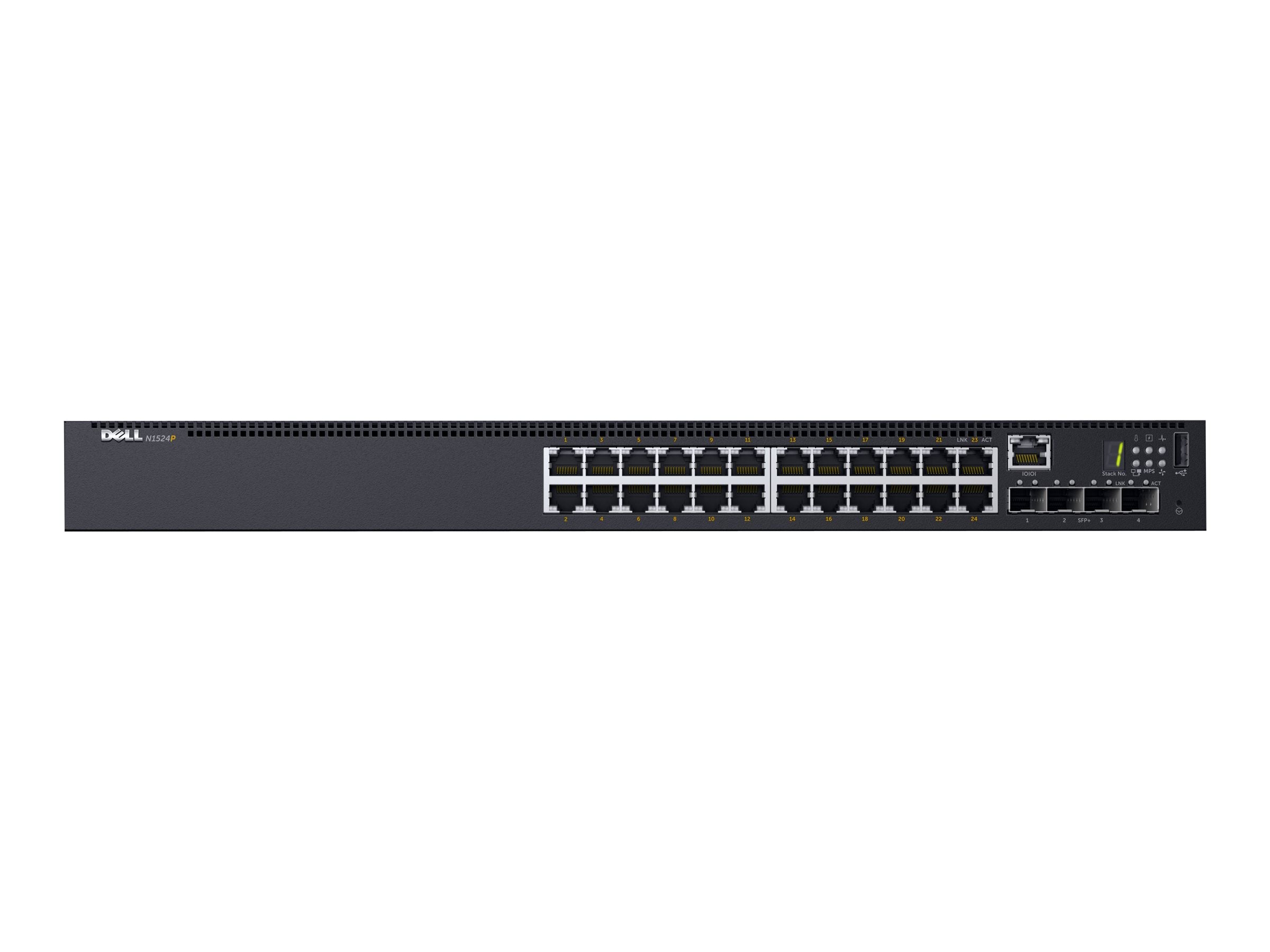 Dell N1524P PoE+ Switch – 24x 1GbE Ports, 4x 10GbE Uplinks