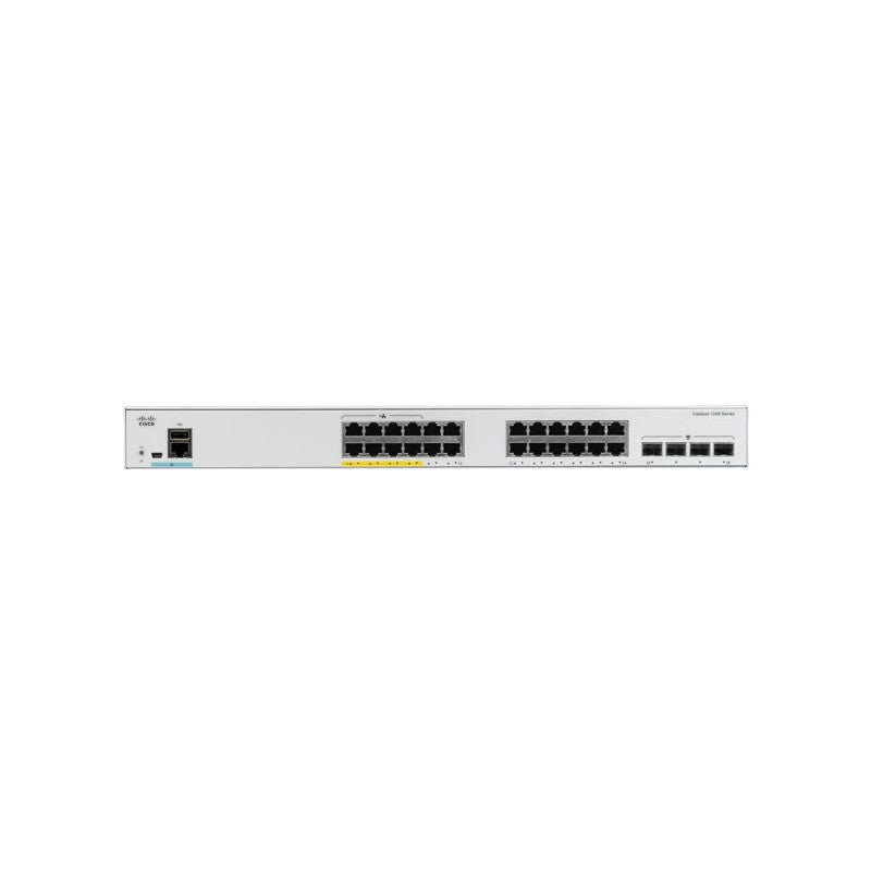 NEW CISCO CATALYST 1000-24T-4X-L SWITCH - 24 GIGABIT ETHERNET PORTS - 4 10G SFP+