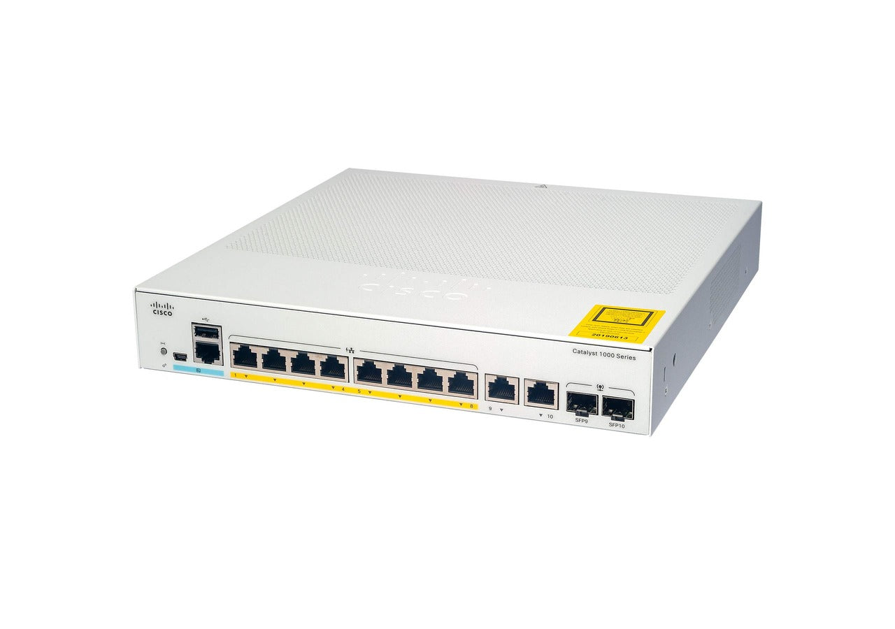 Cisco C1000-8T-2G-L Catalyst 1000 Series 8x1GB RJ45 Switch