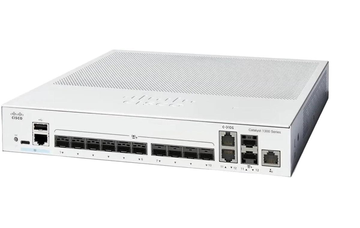 Cisco C1300-12XS Catalyst 1300 12-Port 10G SFP+ 2x RJ-45 Combo 240 Gbps FPS L3 Switch