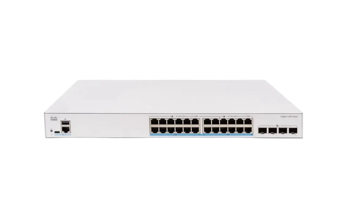 Cisco C1300X-24MU-4X Catalyst 1300X Series 24-Port 2.5-Gigabit 740W PoE++ 200Gbps Switch - New