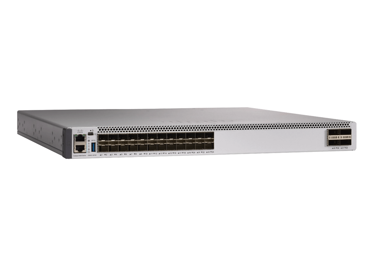 Cisco C9500-24Y4C-E Catalyst 9500 Series high-performance Switch 24x 1/10/25G Gigabit Ethernet Ports + 4x 40/100G Uplink - New
