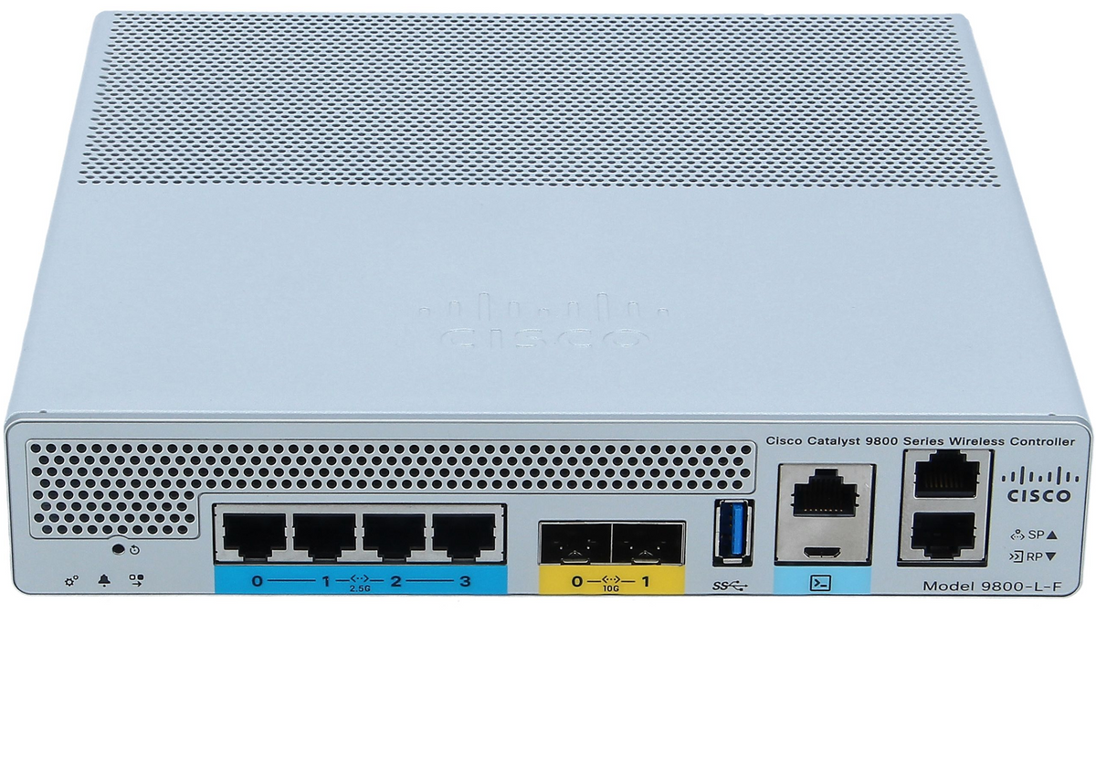 Cisco C9800-L-F-K9 Catalyst 9800-L Fiber 2x 10G SFP+ 4x 2.5G 500 AP Wireless Controller - New - New