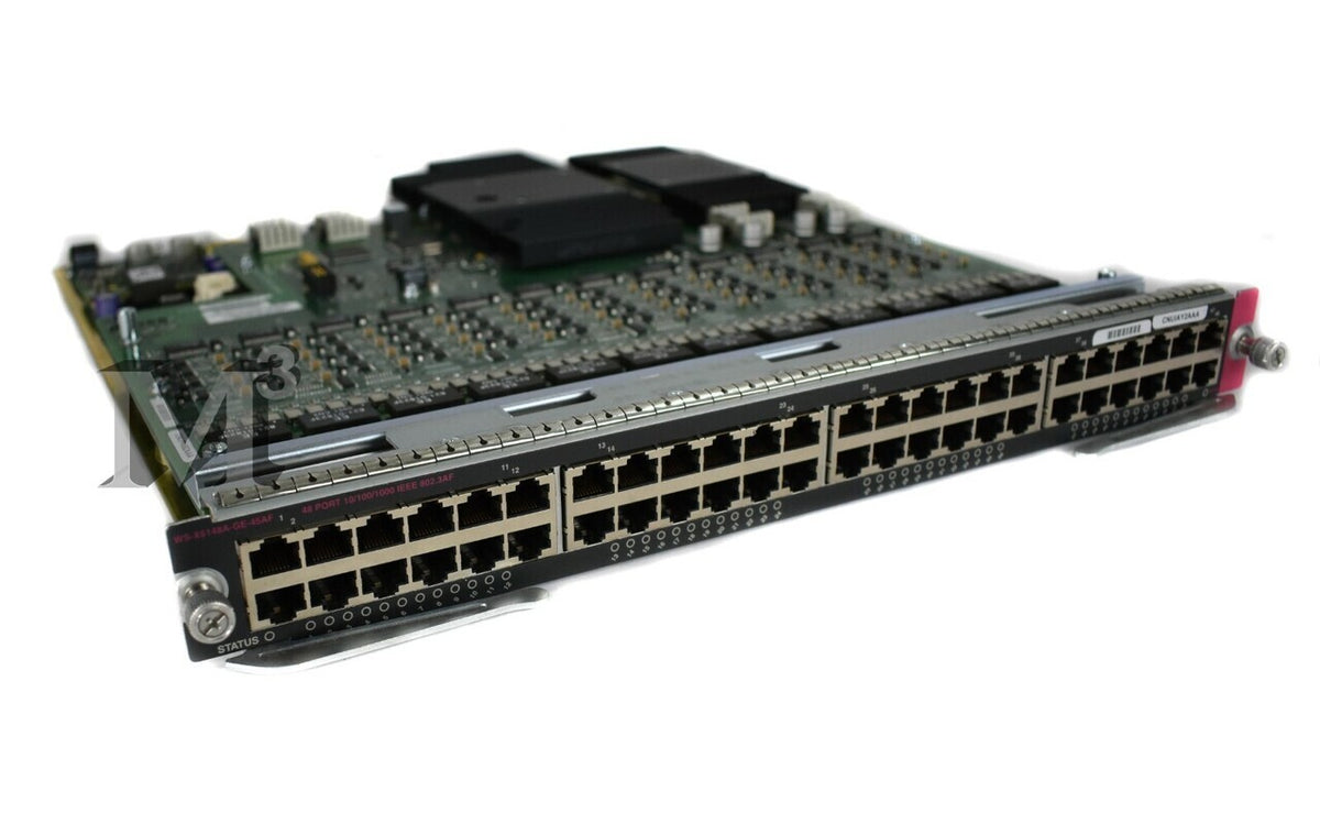 Cisco WS-X6148A-GE-45AF 48PORT GIGE RJ-45 802.3AF POE DAUGHTER Card - New