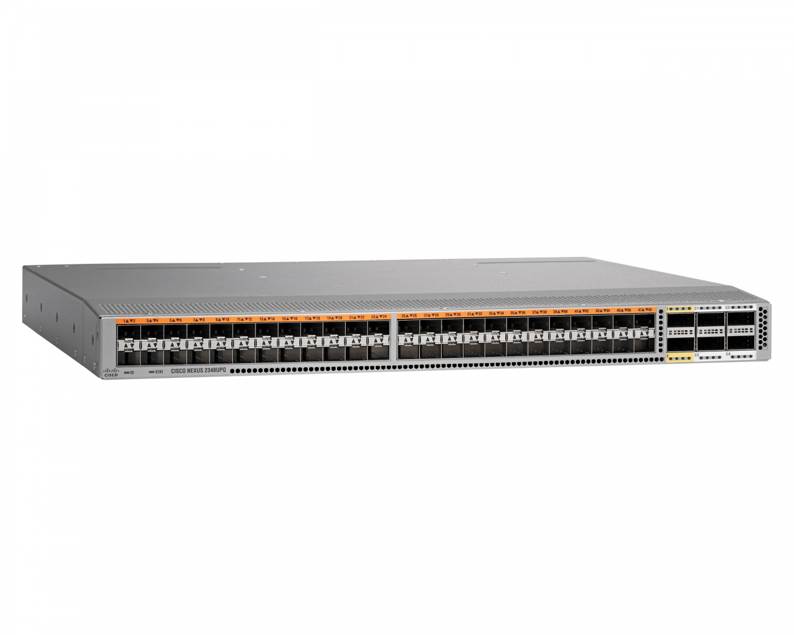 Cisco Nexus 2348UPQ 10GE Fabric Extender - expansion module - Gigabit Ethernet / 10 Gigabit SFP+ / SFP (mini-GBIC) x 48 + 40 Gigabit QSFP+ x 6 - New