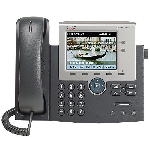 Cisco Unified 7945G IP Phone - Cable - Desktop, Wall Mountable - Dark Gray, Silver - CP-7945G Cisco Ip Phone
