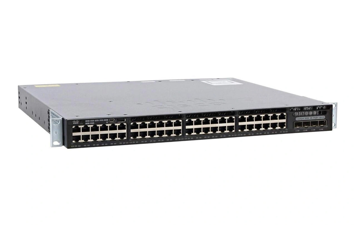 Cisco WS-C3650-48FD-E 48 Port Gigabit PoE+ IP Services 2x 10G PWR-C2-1025WAC