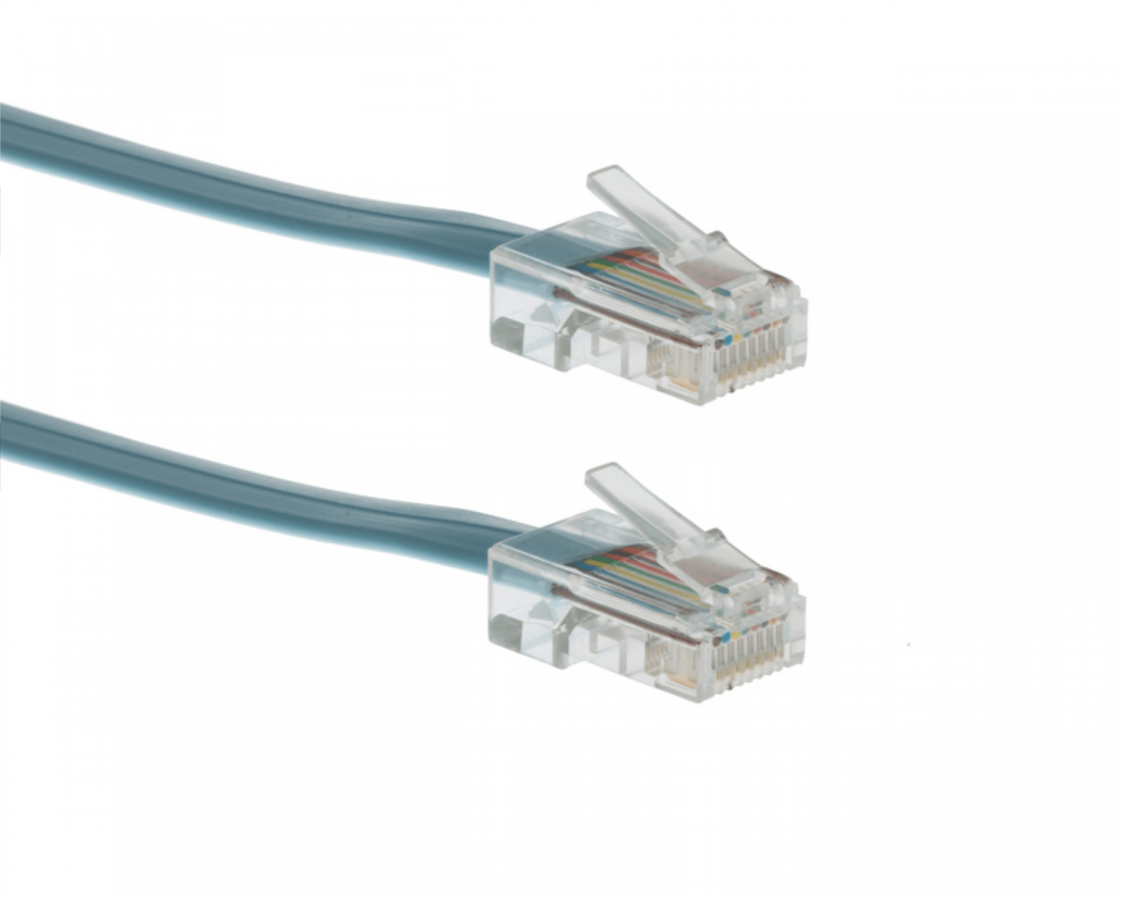 Cisco Blue RJ45 to RJ45 Rollover Console Cable - 6ft