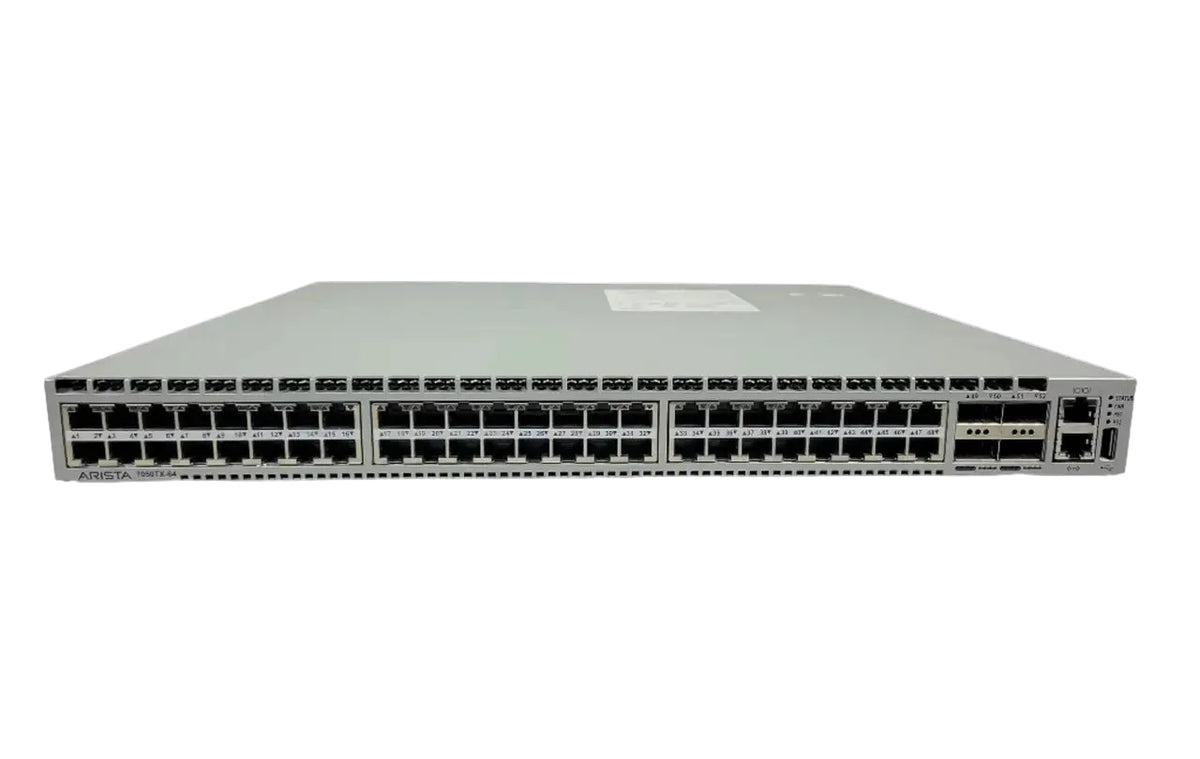 Arista DCS-7050TX-64-R 7050TX 48-Port 10GBASE-T 4x 40G QSFP+ L2/L3 1.28Tbps Managed Switch