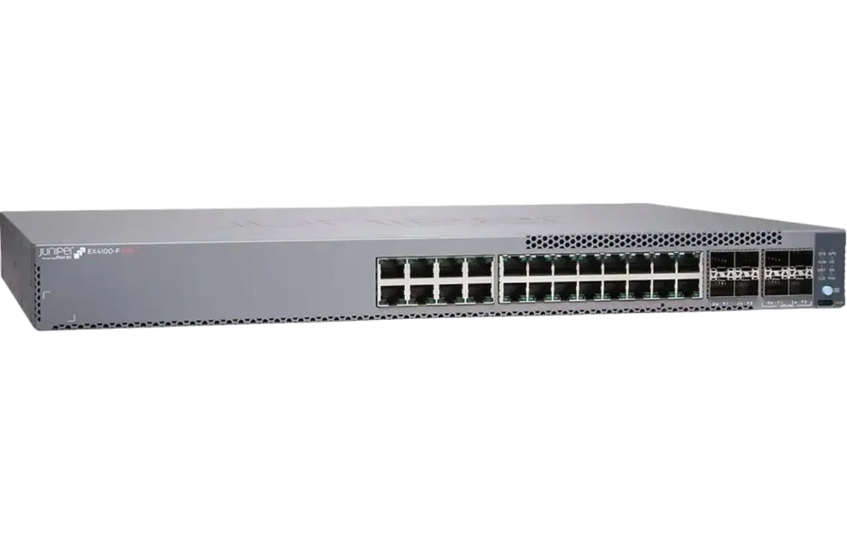 Juniper EX4100-F-24P EX4100-F 24-Port Gigabit PoE+ 370W 4x SFP+ Uplink Ethernet Switch