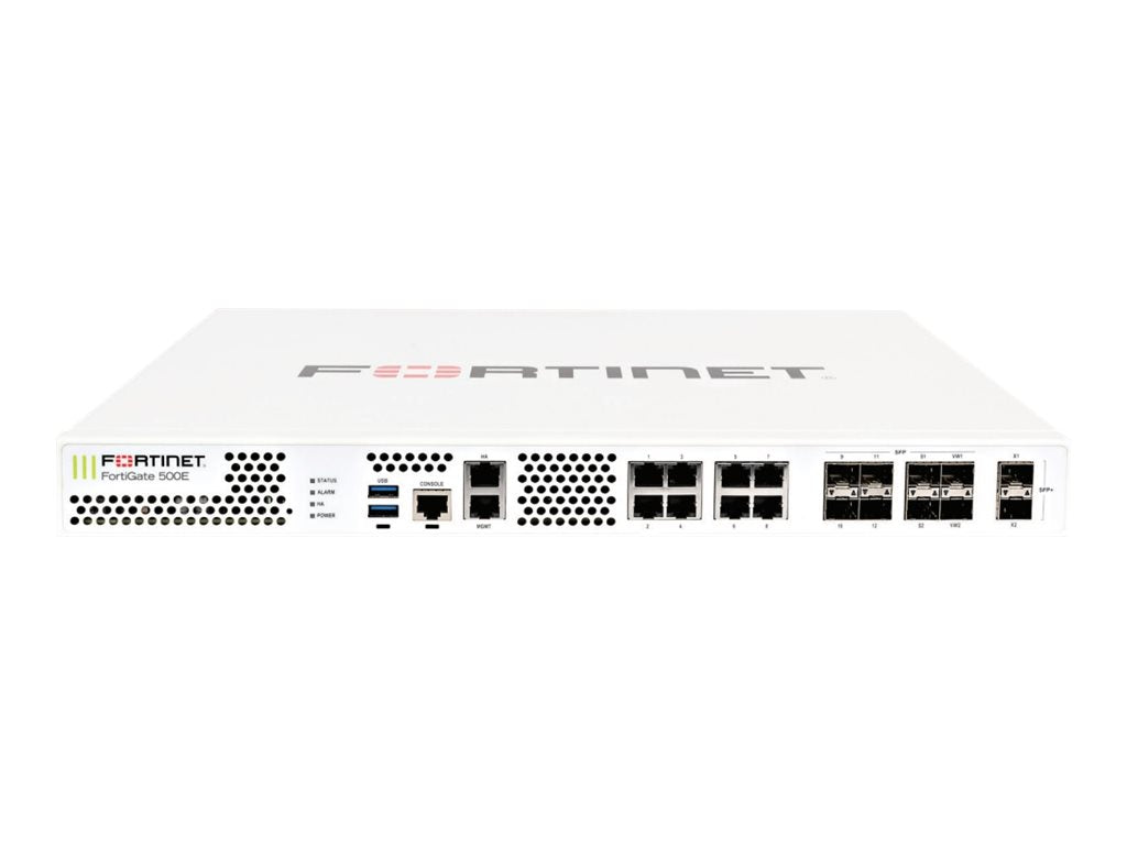 FORTINET FORTIGATE-500E HARDWARE FIREWALL 33 MBIT/S 1U