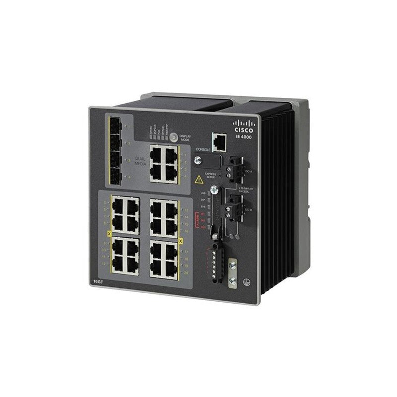 CISCO IE-4000-16GT4G-E IE4000 SWITCH W/16 GE COPPER AND 4 GE COMBO UPLINK PORTS