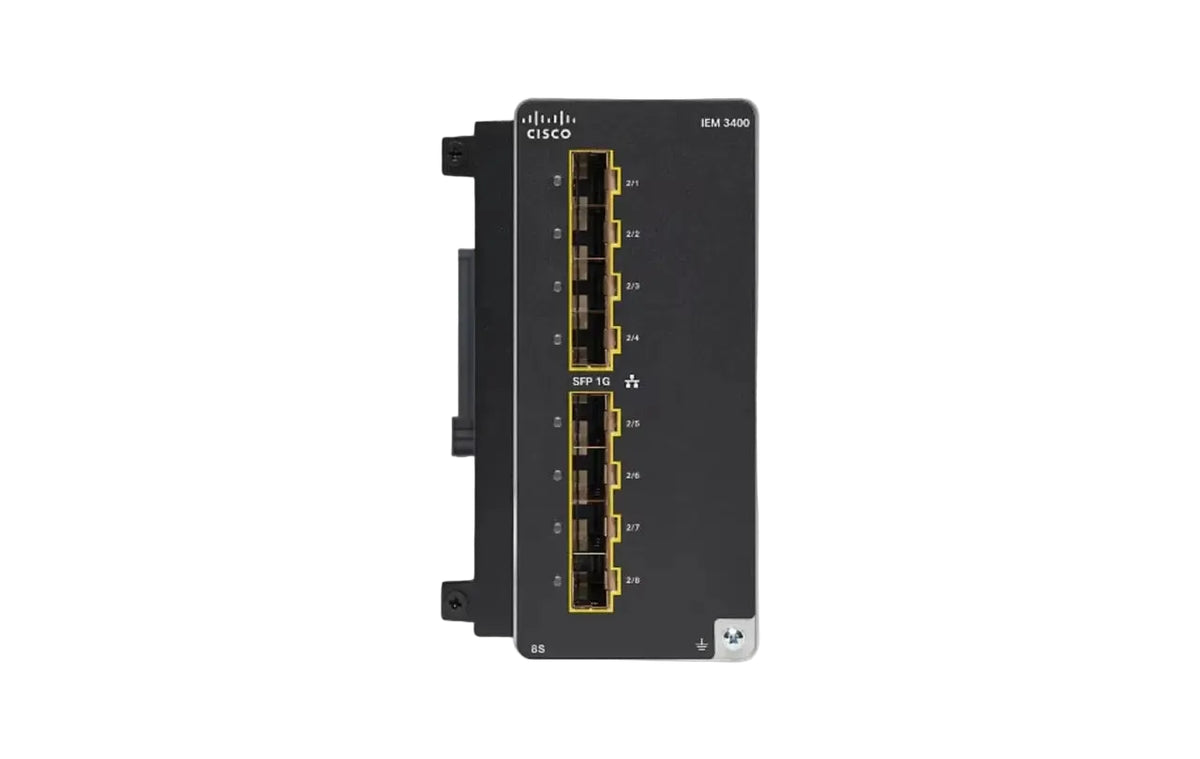 Cisco IEM-3400-8S Catalyst IE3400 Rugged 8-Port Gigabit SFP Fiber Expansion Module