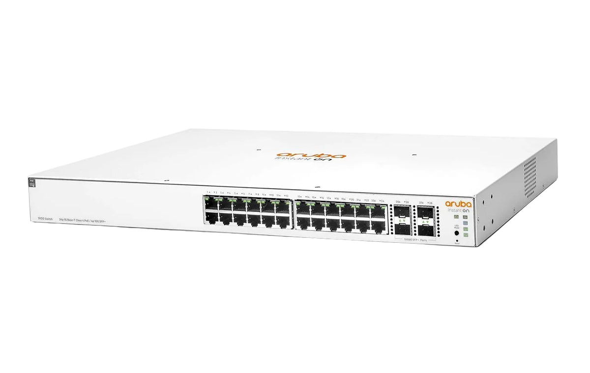 HPE Aruba JL683A Instant On 1930 24-Port GbE PoE+ 195W 4x 10G SFP+ Smart Switch