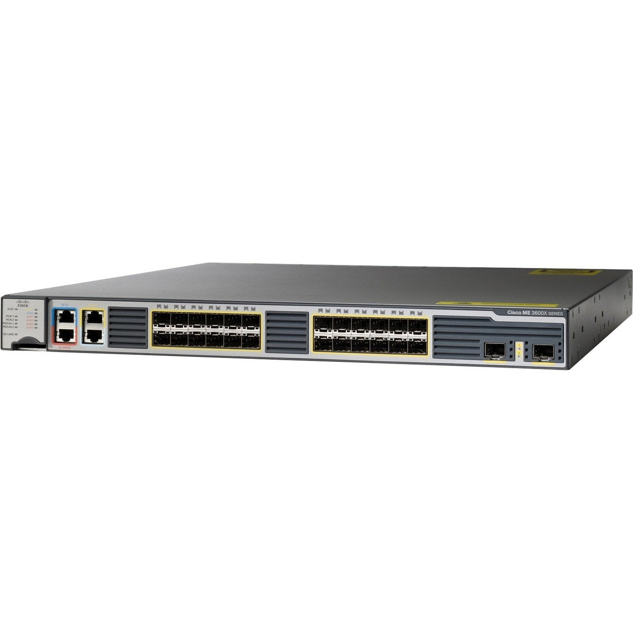 Cisco ME-3600X-24FS-M Ethernet Access Switch 24 Port GE SFP 10 Port GE SFP+ ME 3600X-24FS - New