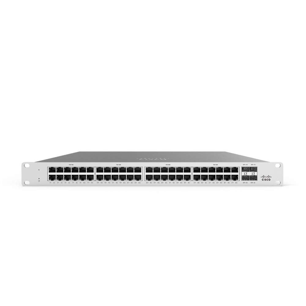 Cisco MS125-48LP-HW Meraki 48x 1GB PoE+ RJ-45 4x 10GB SFP+ Unclaimed Switch - New