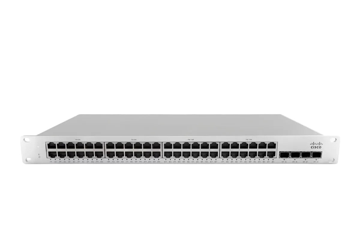 Cisco Meraki MS150-48FP-4X 48-Port Gigabit PoE 4x 10G SFP+ Uplink Cloud-Managed Network Switch - New