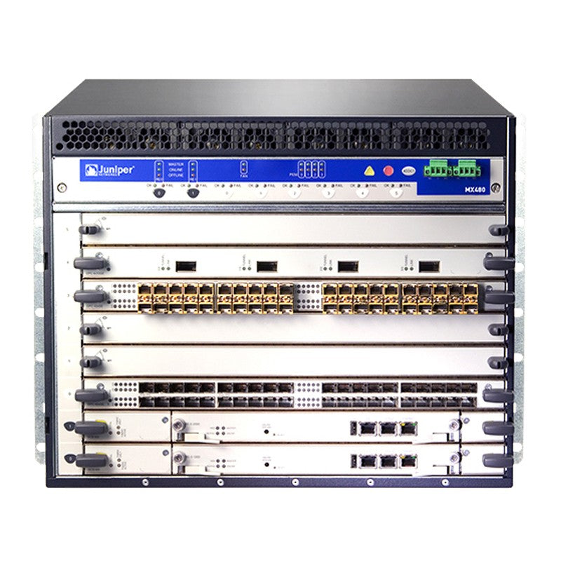 NEW JUNIPER MX480-PREMIUM2-DC / RES-1800X4-16G-BB SCB-MX960-BB MPC2-3D 4X10G 20X1G