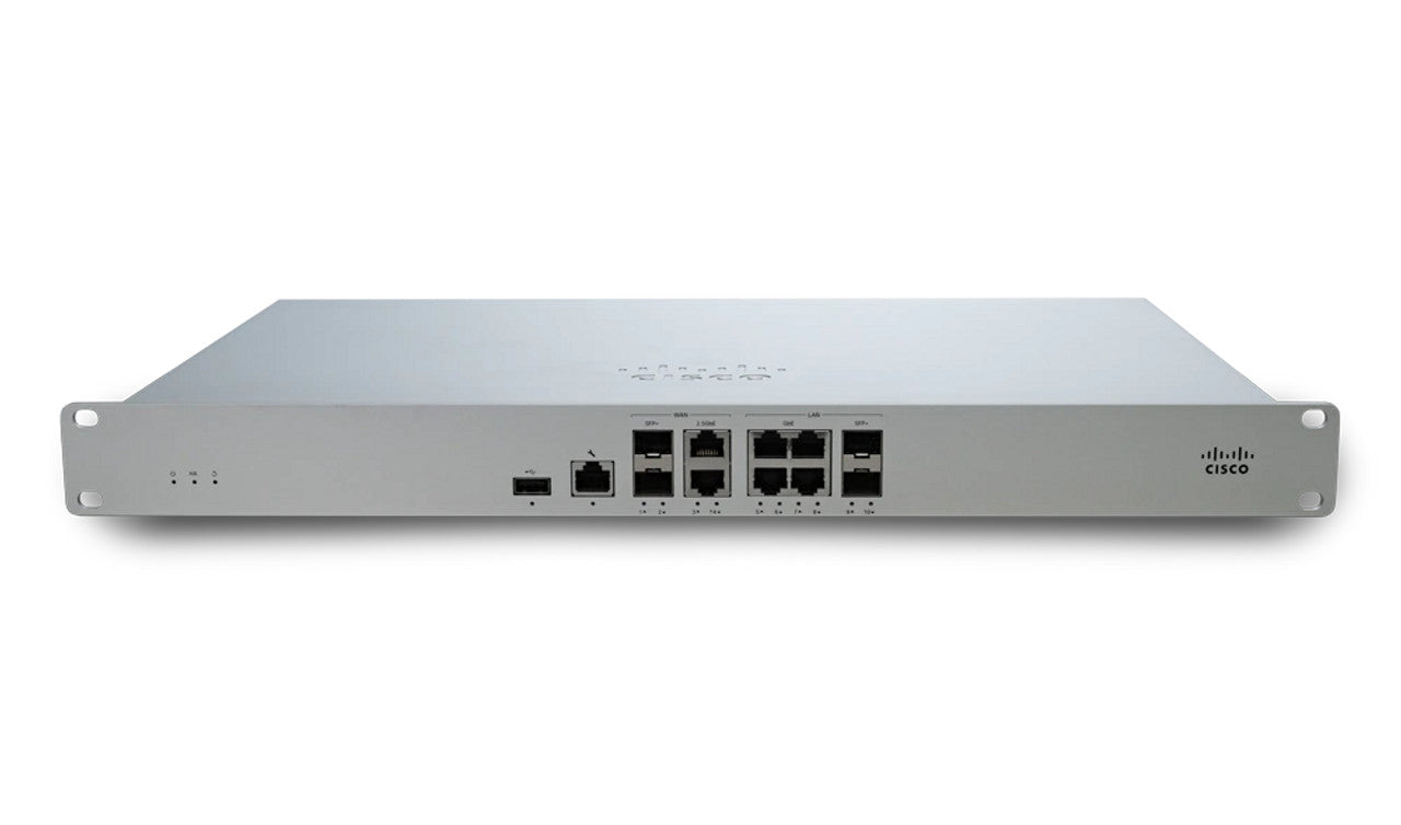 Cisco Meraki MX85-HW 1 Gbps 10x 1GB RJ-45 4x 1GB SFP Unclaimed Firewall - New