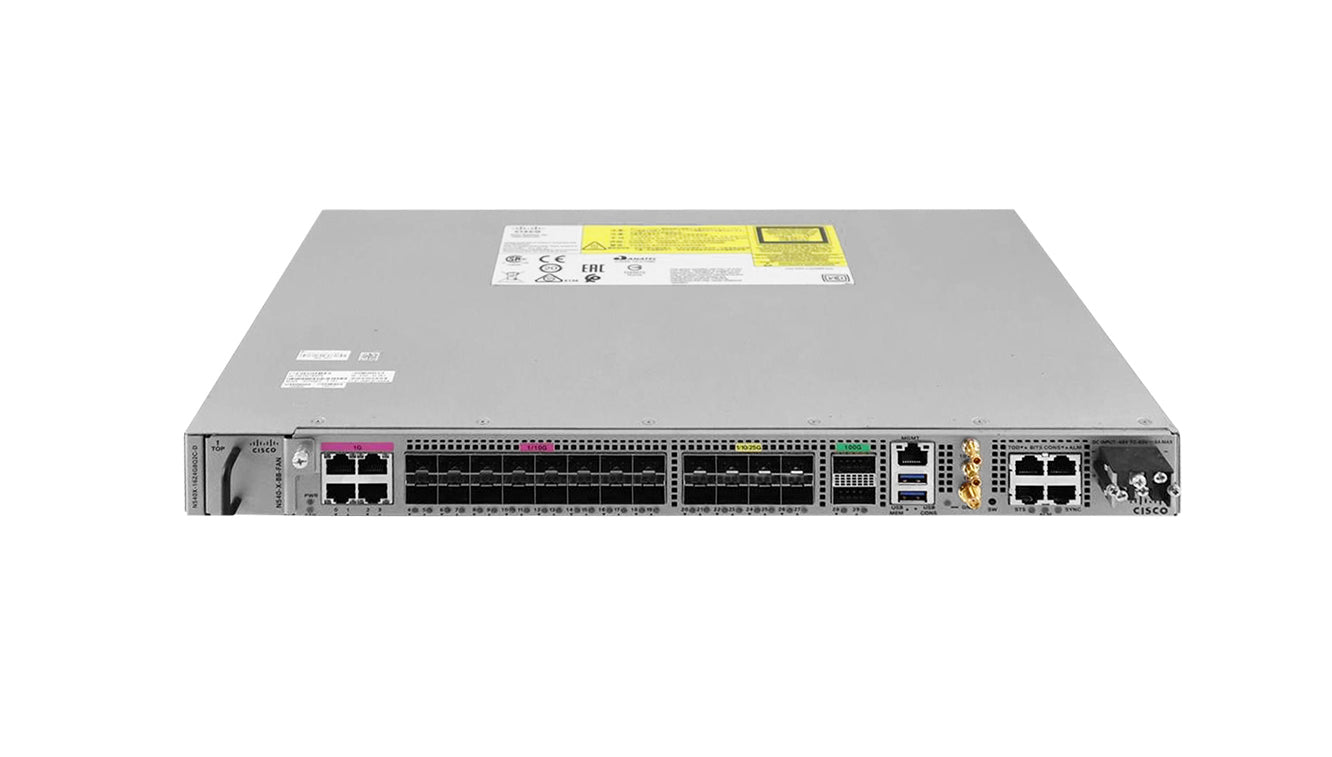 Cisco N540X-16Z4G8Q2C-D NCS 540X System w/ 16x10G+4x1G Cu+8x25G+2x100G, DC - New