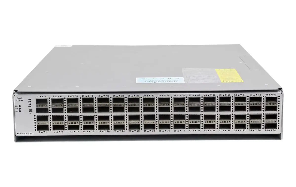 Cisco N9K-C9364C-GX Nexus 9300-GX 64-Port 40/100G QSFP28 12.8 Tbps ACI/NX-OS Spine Leaf Data Center Switch
