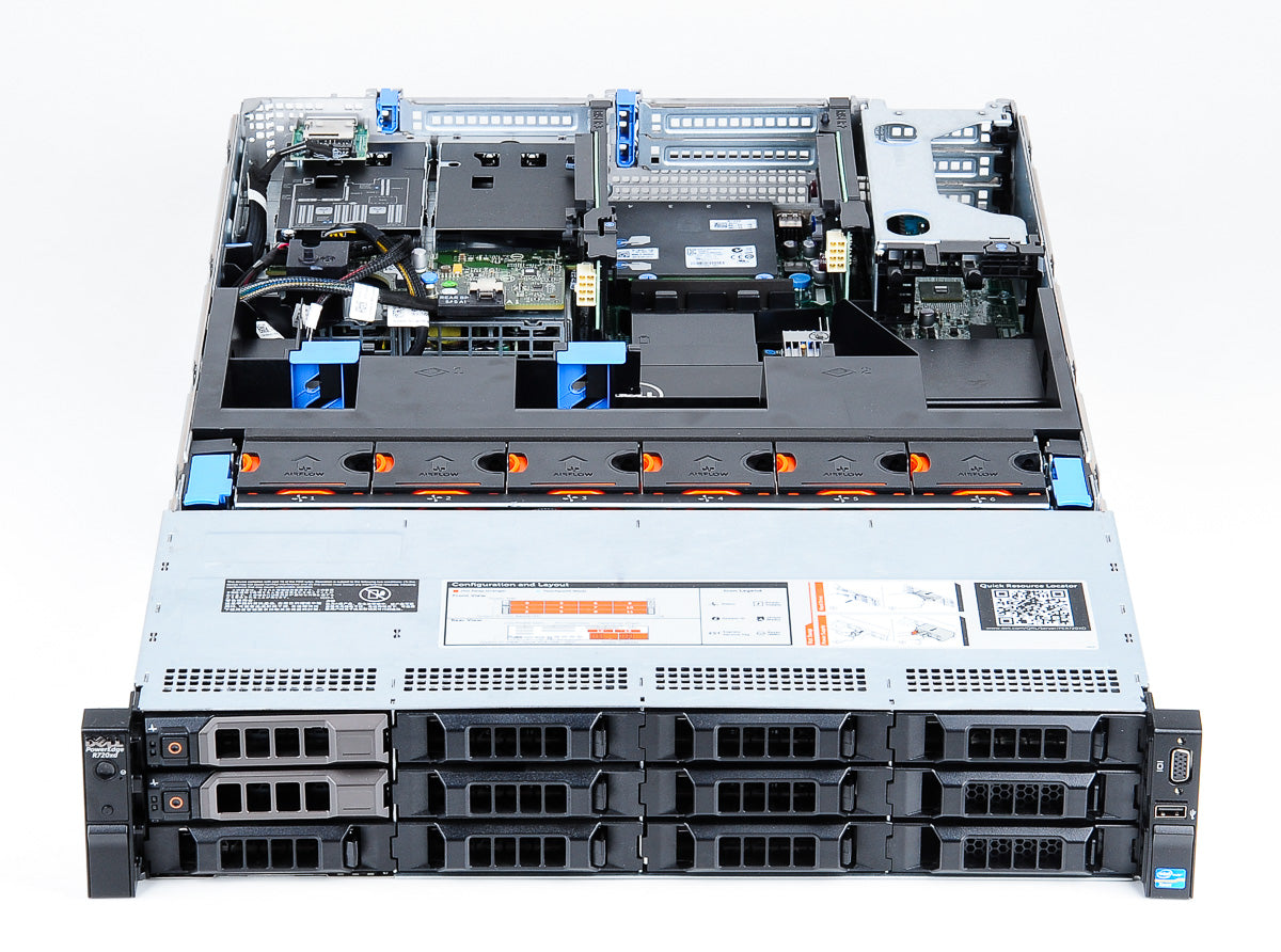 DELL POWEREDGE R720 INTEL XEON E-2 E5-2609V2 PROCESSORS 2.5GHZ 14X 600GB 10K SAS - New