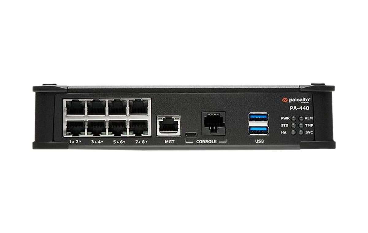 Palo Alto Networks PA-440 PA-400 Series 8-Port GE Fanless 128GB Next-Gen Firewall Appliance - New