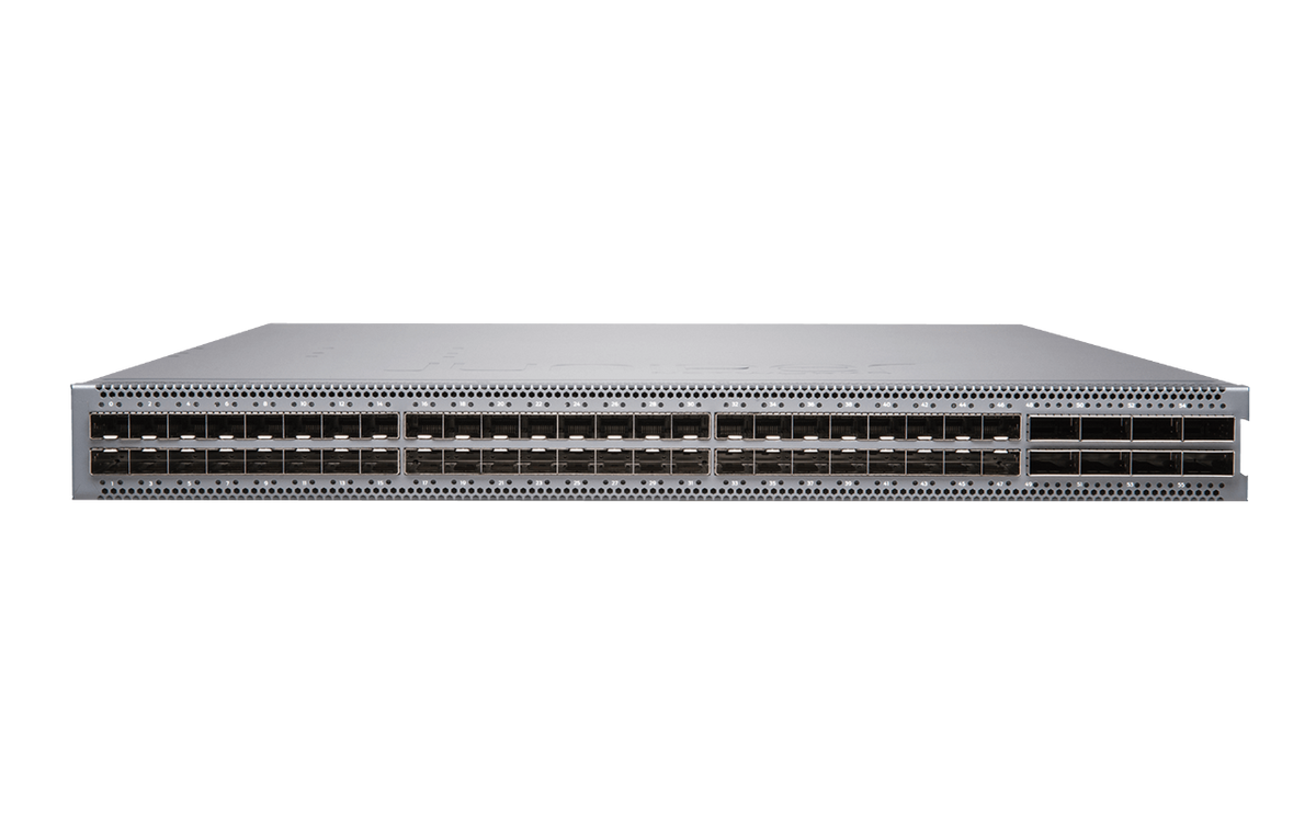 Juniper QFX5200-48Y-AFO Series 48-Port 25G SFP28 6x100G 3.6Tbps Ultra-Low Latency Switch - New