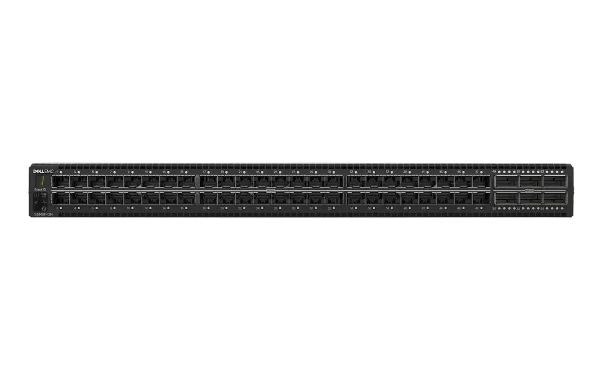 Dell EMC S5148F-ON 48x 25GbE SFP28 6x 100GbE QSFP28 3.6 Tbps 512K MAC Layer 3 Switch - New