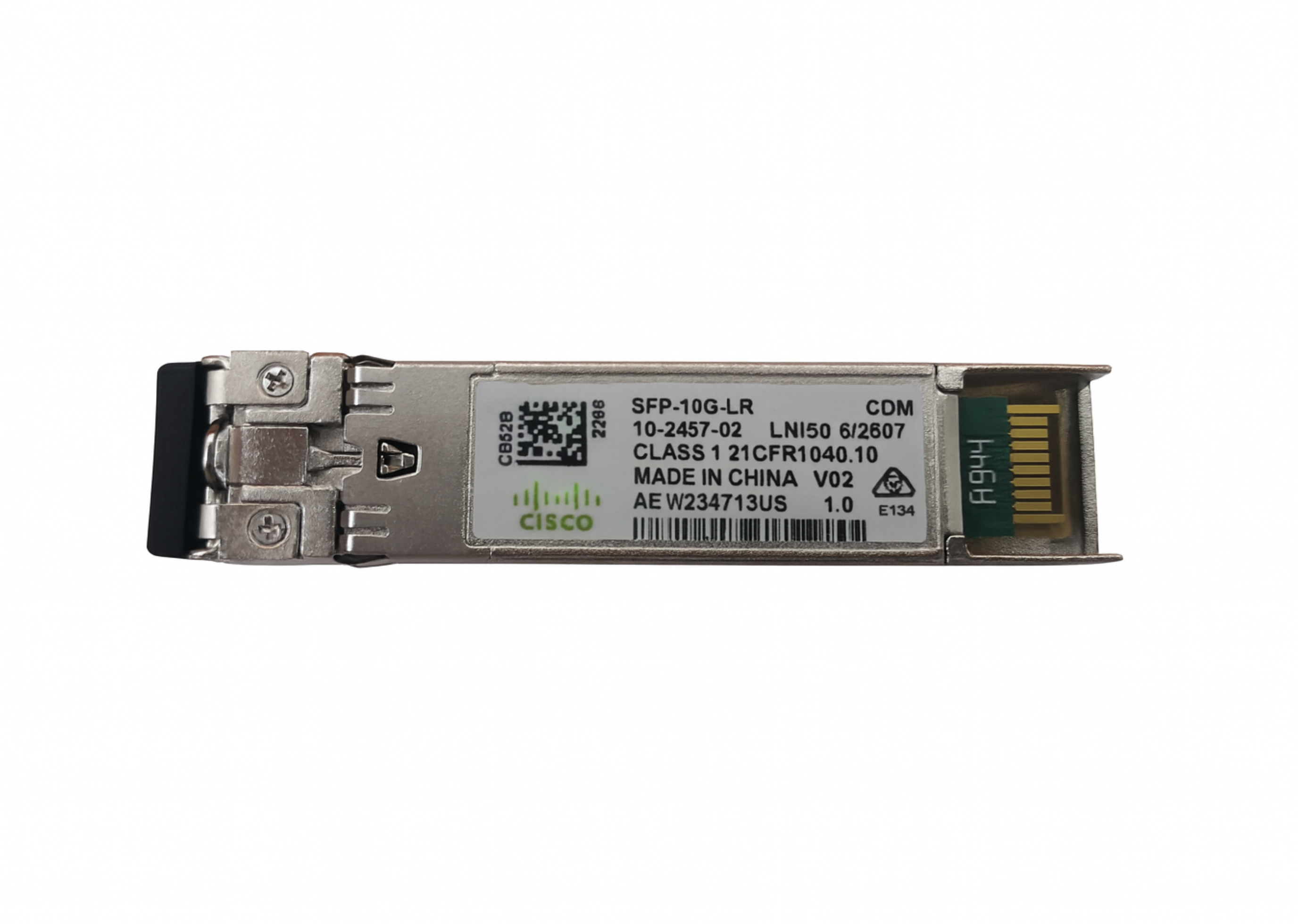 Cisco SFP-10G-LR Transceiver Module 10GBASE-LR 10km Single-Mode Fiber (Hologram) - New