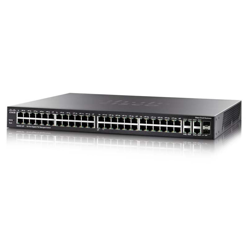 NEW CISCO SG350-52P-K9 52-PORT POE STACKABLE MANAGED SWITCH SG350-52P-K9-NA
