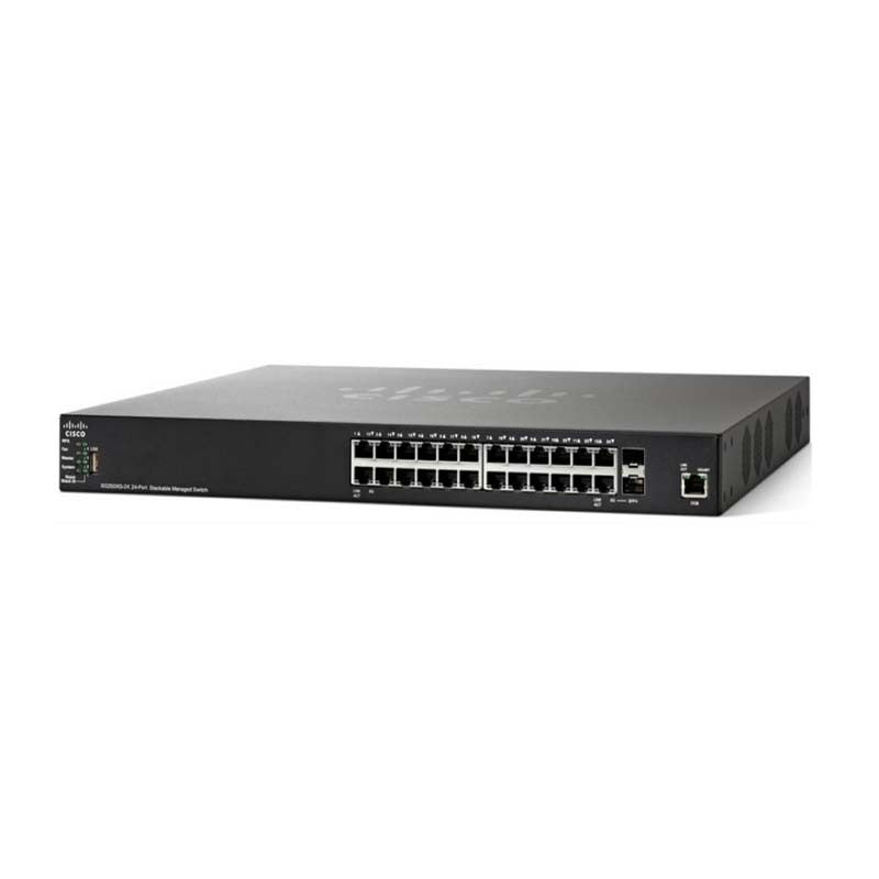 NEW CISCO SG350X-24MP-K9-NA - 24 PORT POE STACKABLE SWITCH SG350X