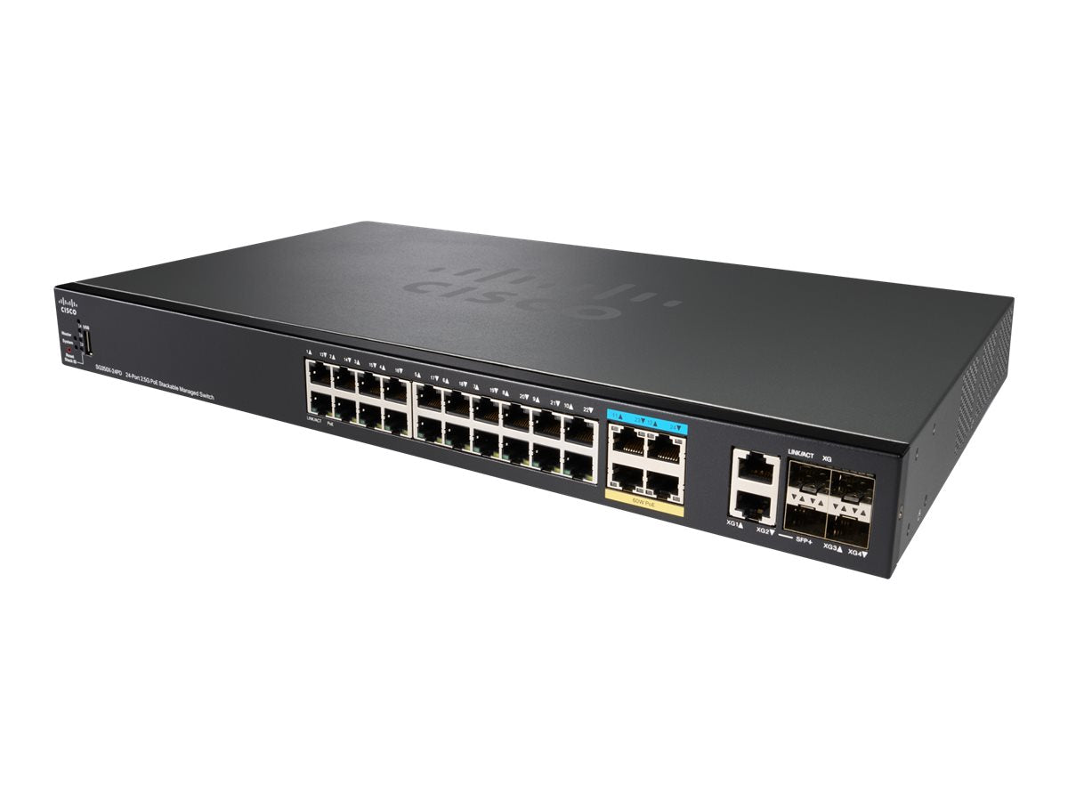 NEW CISCO SG350X-24PD-K9 SWITCH 24 PORT MANAGED STACKABLE