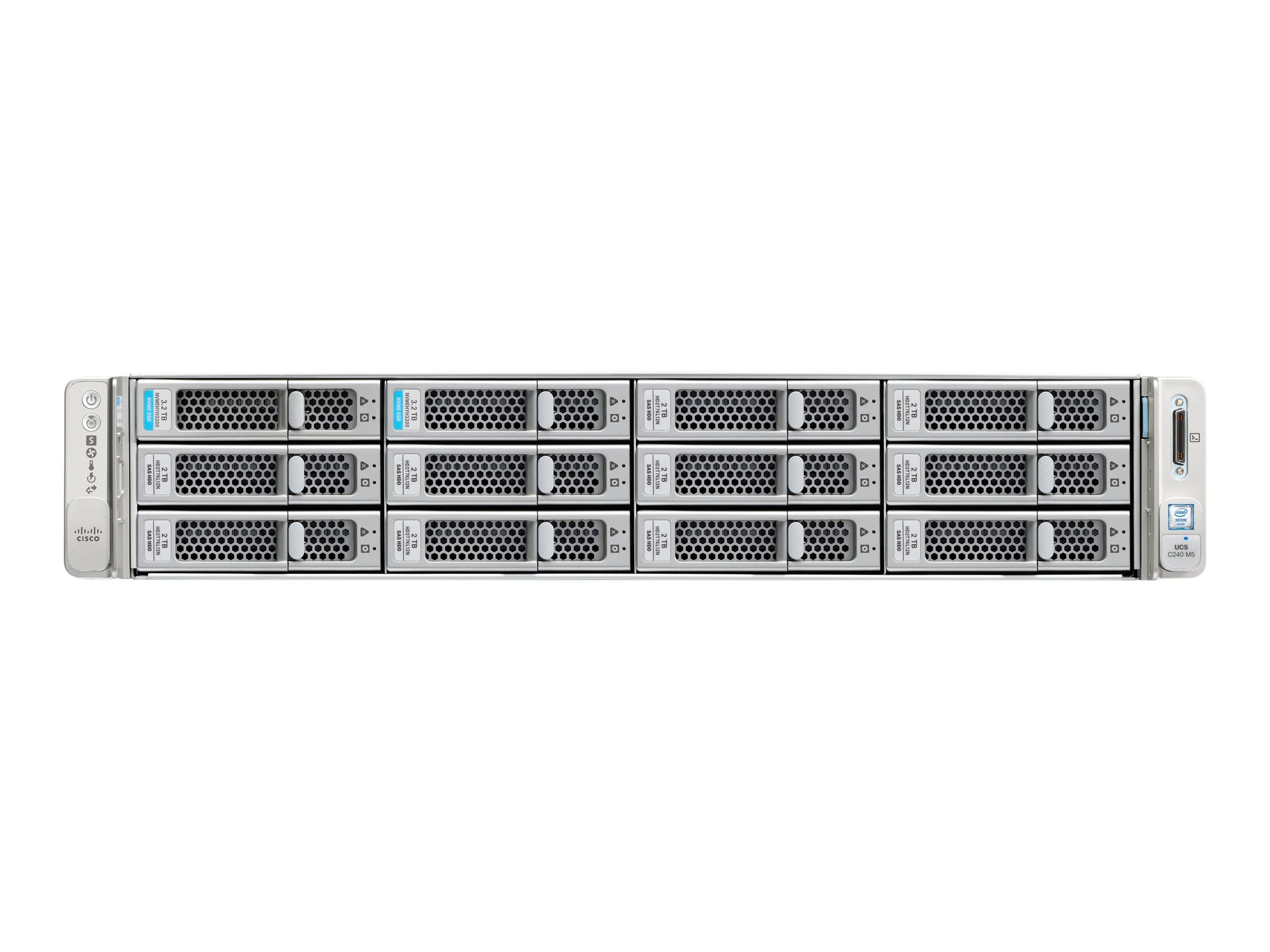 NEW CISCO BE7M-M5-K9 UCSC-C240-M5 2U SERVER 7000M 2.6GHZ CPU RAM 96GB HDD 4200GB