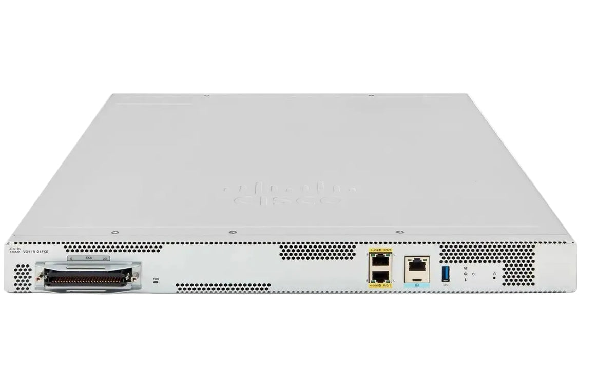 Cisco VG410-24FXS 24-Port FXS 1RU Rack-Mount Dual Gigabit Ethernet Analog Voice Gateway