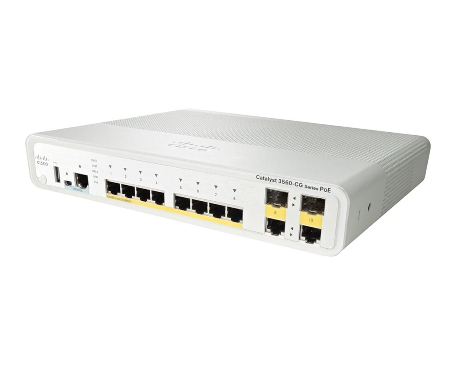 Cisco WS-C3560CG-8PC-S Catalyst 3560C Switch 8 GE PoE+, 2x Dual Uplink