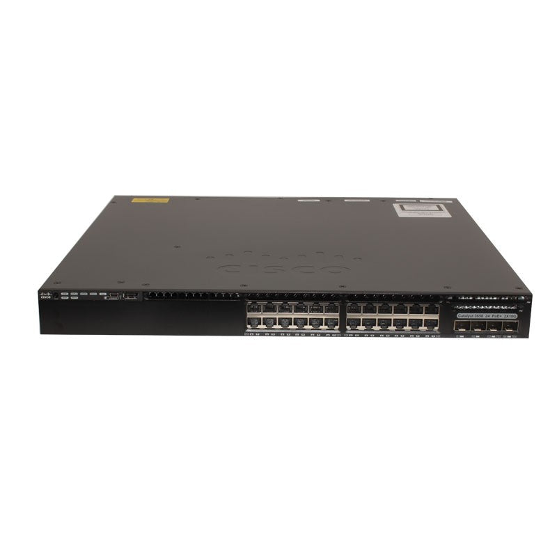 CISCO WS-C3650-24PD-S 24-PORT GBE POE+ W/ 2X10G UPLINKS IP BASE 3650 SWITCH MM