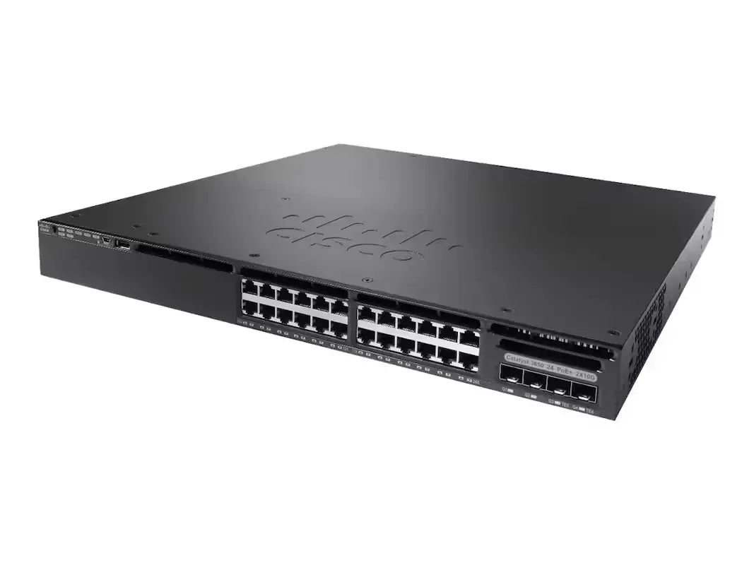 Cisco WS-C3650-8X24UQ-E Catalyst 3650 24-Port MultiGig UPOE 4x 10G SFP+ IP Services Switch