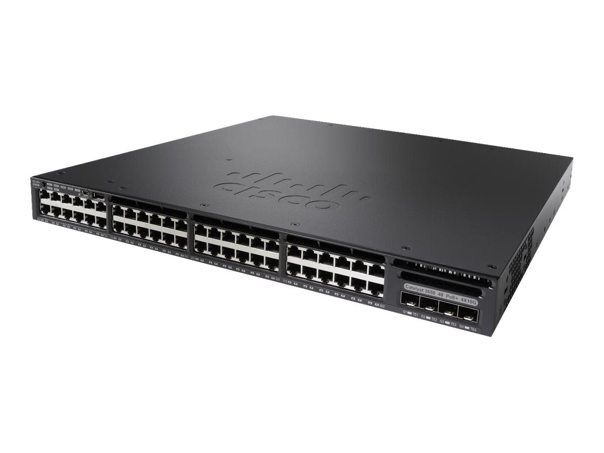 NEW WS-C3650-48FD-S CISCO CATALYST 3650 48 PORT FULL POE 2X10G UPLINK IP BASE