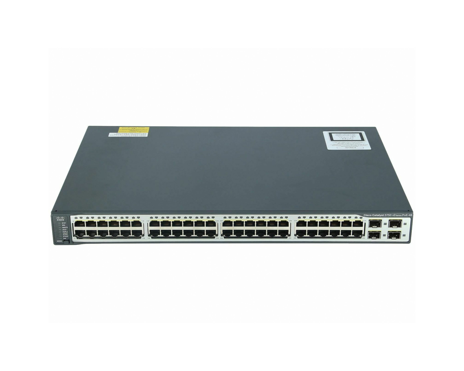 Cisco Catalyst WS-C3750V2-48PS-E IP Services 48-Port PoE Switch 3750 V2 Series