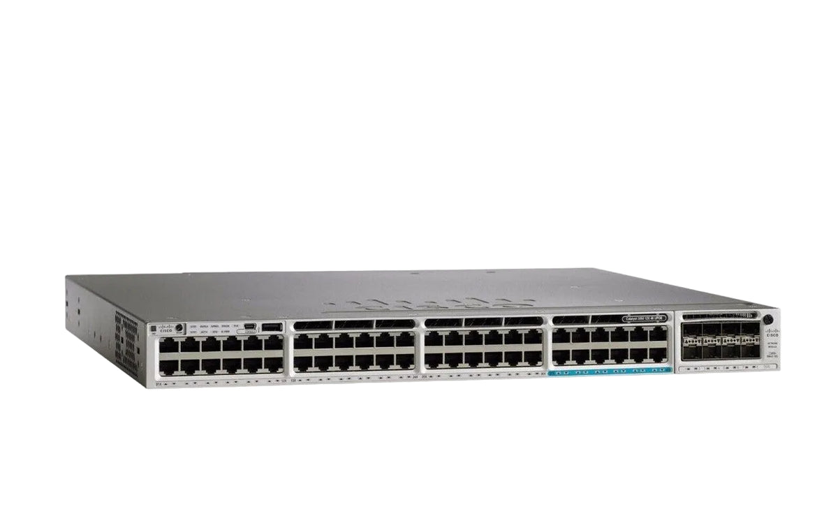 Cisco WS-C3850-12X48U-L Catalyst 3850 48-Port UPOE 12x mGig 630W LAN Base Switch - New