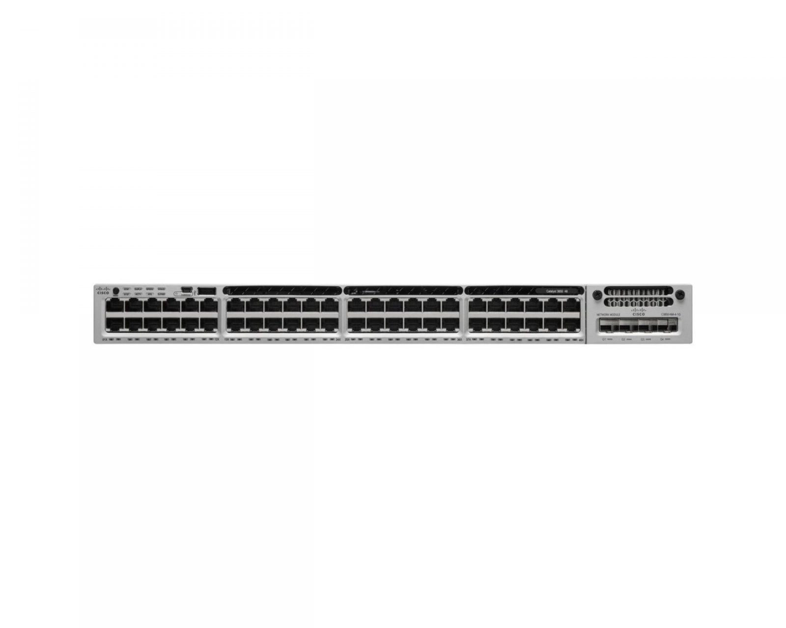 New Cisco WS-C3850-48P-E Switch 48port PoE+ 715WAC IP Services