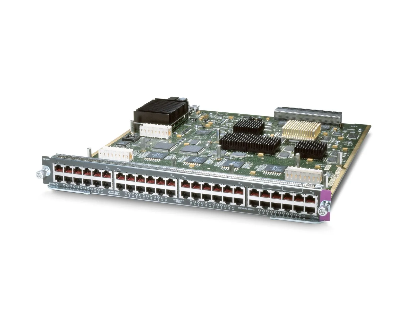 Cisco WS-X6148A-GE-45AF 48-Port 10/100/1000 RJ-45 802.3af PoE Daughter Card - New