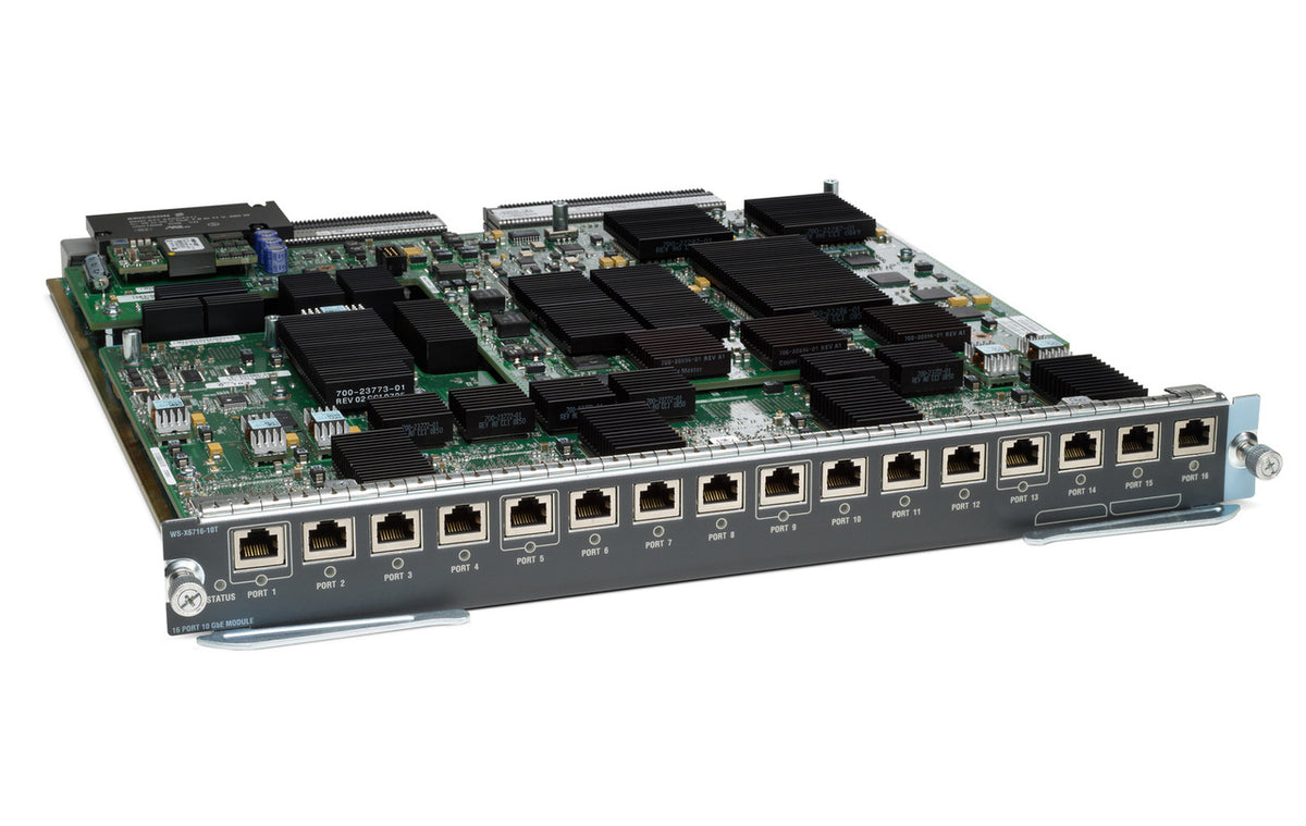 Cisco WS-X6716-10T-3C 16 Port Copper 10 Gigabit Ethernet 10G WS-F6700-DFC3C MM