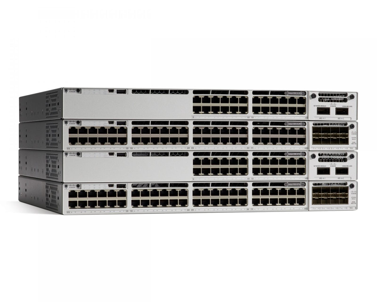 New Cisco C9300-24P-E Catalyst Switch 9300 24-port PoE+ Network Essentials 715W AC