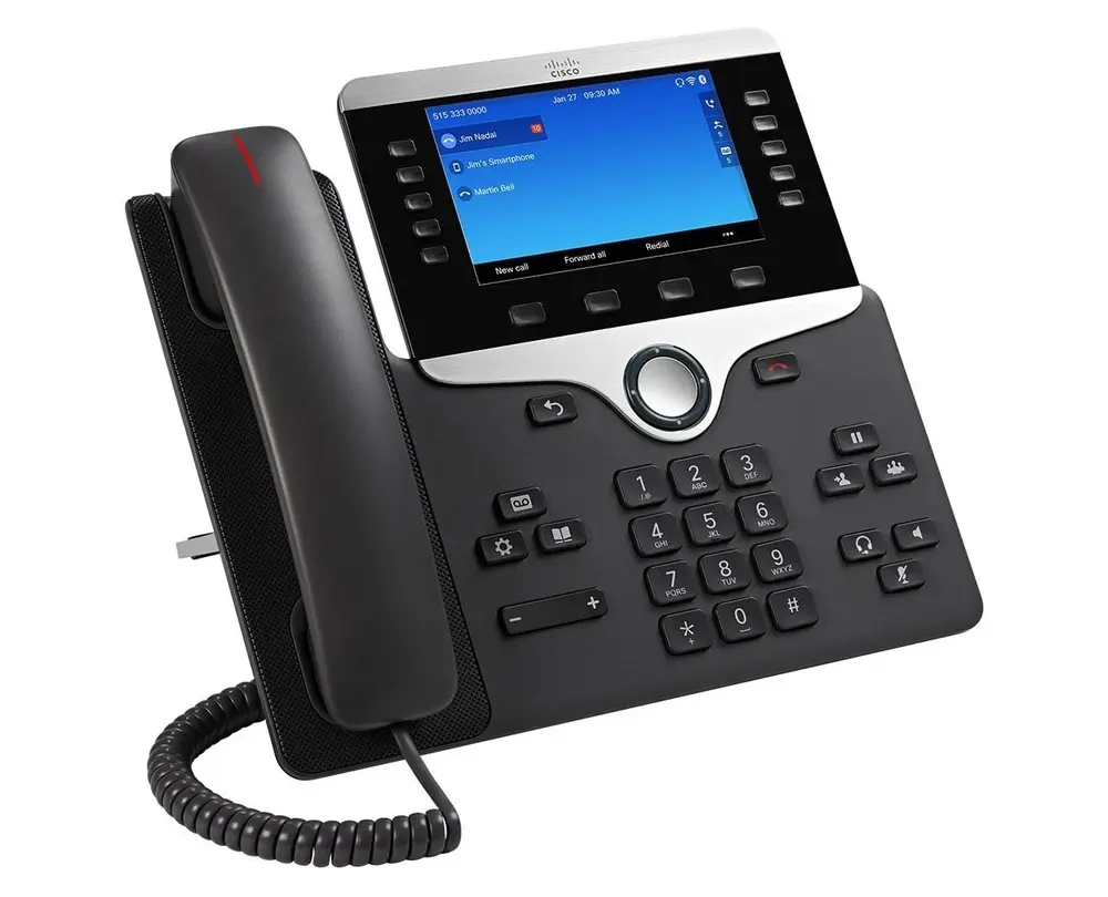 Cisco CP-8861-K9 8800 Series 5-Line 5-Inch 802.11ac Wi-Fi Bluetooth GbE PoE IP Phone - New