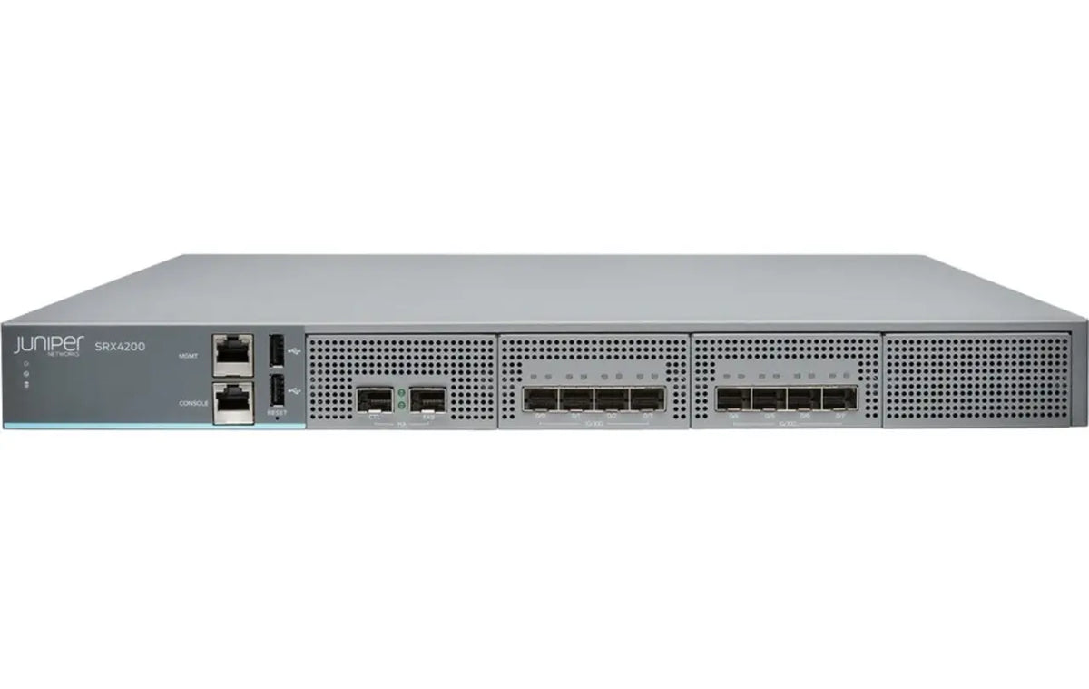 Juniper SRX4200-SYS-JB-AC 1U 8-Port 10G SFP+ 80Gbps Dual AC Power Next-Generation Firewall